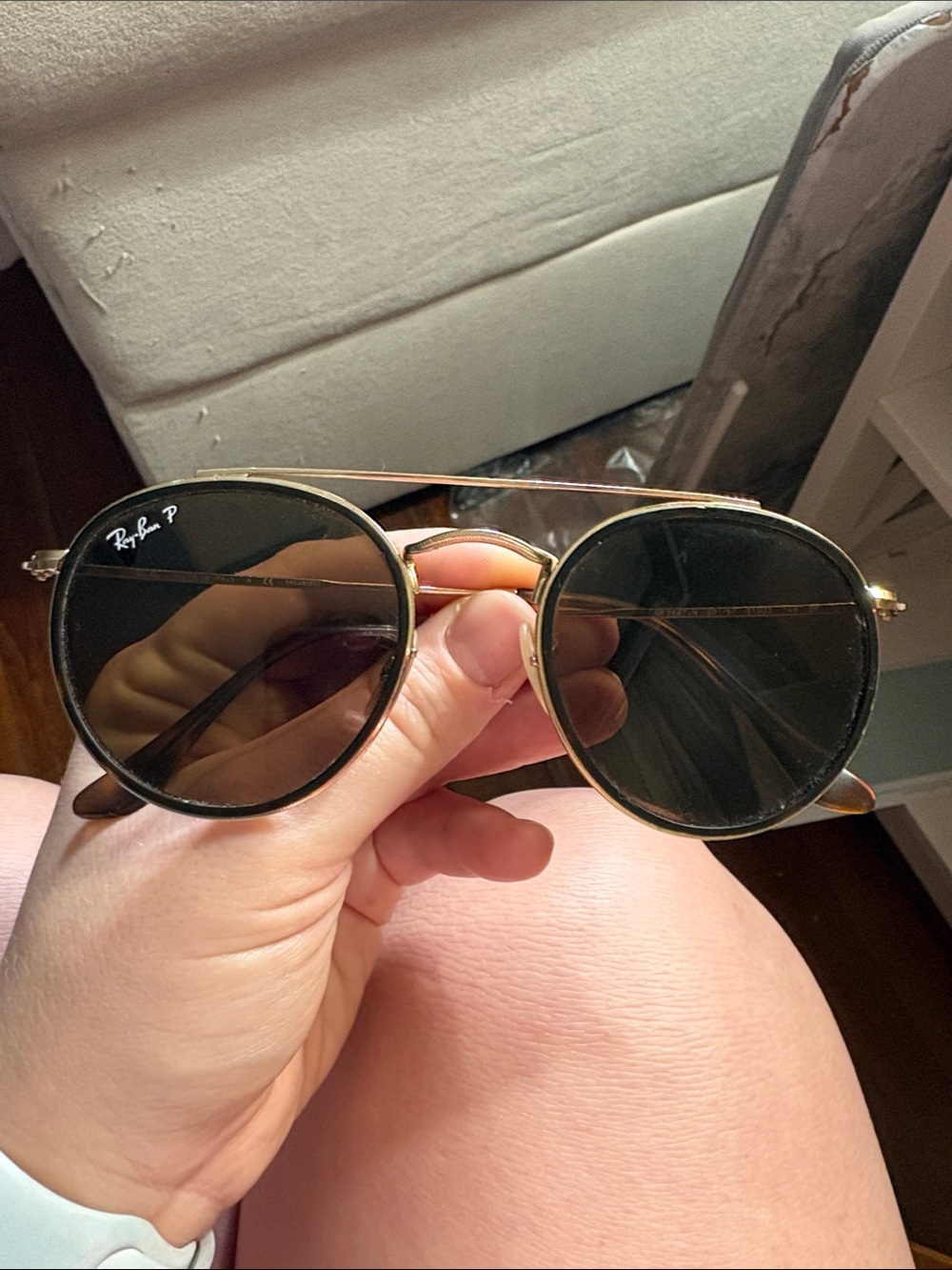 Ray-Ban Arista Gold/ G15 Green Lenses - Picture 3 of 3